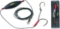 #4/0 Black Cat Hair Rig 1pcs